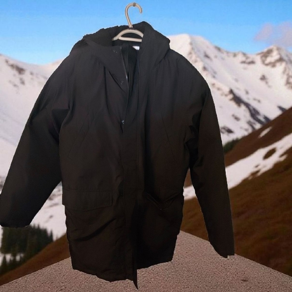 Old Navy Men's Black Raincoat
